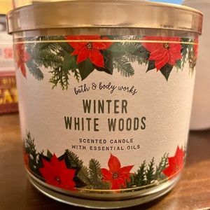 COPY - BNIB Bath and Body Works Winter White Woods 3-wick Candle